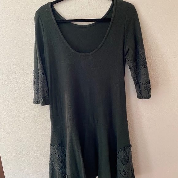 Maeve by Anthropologie Cotton and Linen Lace Appliqué Dress - Picture 2 of 5